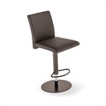 Ozzio BALI Lot de 2 Tabourets de bar en Cuir et Métal