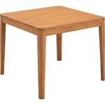Table de jardin carrée en acacia - bois clair 