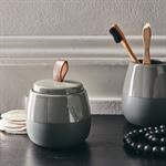 Pot à coton en grès - vert cèdreSPINA