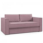 Canapé convertible express 120cm ANTIBES matelas mémory 22cm sommier métal velours côtelé lavande