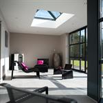 Véranda moderne avec un dôme et un poêle