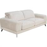 Canapé 3 places avance recule en tissu doux - beigePALERMO