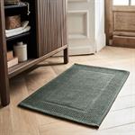 Tapis de bain jacquard en coton 50x80cm - vert cèdreBAGNO