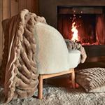 Plaid imitation fourrure - beige alpilles 130x170cmCARINO