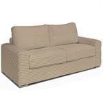 Canapé convertible EXPRESS BILBAO 160 cm sommier métal matelas 16 cm velours ambience dune