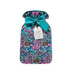 Bouillotte housse velours décor fleuri Royal Garden - ROYHIFG6951 - Bleu - Taille 