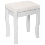 Tabouret pour coiffeuse table de maquillage Vintage blanc