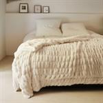 Plaid doux 180x220 - blanc ventouxCARINO
