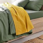 Drap plat en coton 270x300cm - jaune genetCALANQUES