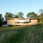 La maison en bois une fois fermée