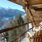 Terrasse dans chalet ancien
