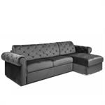 Canapé d'angle réversible  réversible CHESTERFIELD convertible EXPRESS 160 cm matelas 16