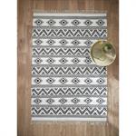 Tapis ethnique tissé laine/coton - grand