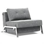INNOVATION LIVING  Fauteuil design SOFABED CUBED 02 CHROME Taura Slate