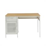 Bureau métal beige sable 120cm