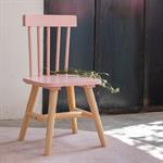 Chaise enfant en bois de hêtre - rose sableHELGA