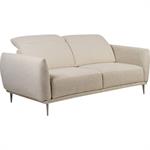 Canapé 3 places fixe en tissu avec fonction avance-recul - beige roucasMARKO