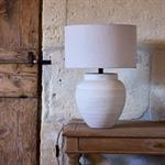 Pied de lampe électrifié en grès D24cm - beigeTHIMON