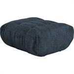 Pouf en tissu chenille - bleu marineSCALO