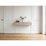 Console suspendue 2 tiroirs 100 cm ATLAS beige   BOBOCHIC