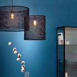 Abat-jour cylindrique en lin D60cm - noirORMES