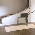 Tapis de couloir et laine et jute - blanc 60x200cmTURAU
