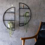 Étagère déco en métal D60cm - noirSOMAS