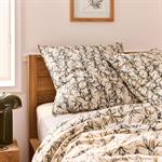 Lot de 2 taies d'oreiller en percale de coton 63x63cm - motifs romarinROMARIN