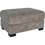Pouf en tissu Genesis avec coffre - beige alpillesMAURO