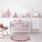 Stickers muraux enfant montagnes scandinaves melinka 60x100cm