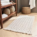 Tapis de bain point bulle en coton 50x80cm - beigeBUSSANA