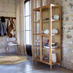 Bibliothèque en chêne et verre - bois clairLAZARE