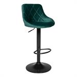 Tabouret de bar en velours vert