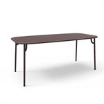 Table de jardin rectangulaire bordeaux 180 cm Week-End - Petite Friture