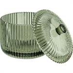 Boite déco en verre D10cm - vertCEFALU