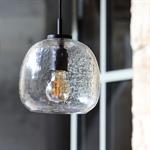 Suspension électrifiée en verre D20cm - transparentREGIS
