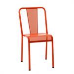 Chaise T37 perforée corail