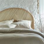 Tête de lit ronde en rotin 135x170cm - bois clairMARIETTA