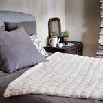 Plaid doux 130x170cm - blanc ventouxCARINO