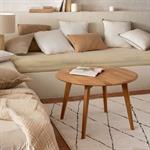 Table basse ronde en chêne massif - bois clairLAGOS