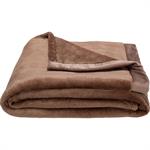 Plaid en polaire 130x170cm - marronJESSI