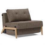 INNOVATION LIVING Fauteuil design SOFABED CUBED 02 WOOD convertible lit 200x90 cm Esina Cedar Brown