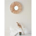 Miroir rond rotin