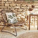 Fauteuil en rotin et métalHELOISE