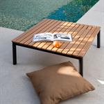 Table basse de jardin carrée en eucalyptus - bois clairZEFYR
