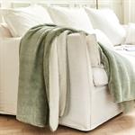 Plaid imitation fourrure 130x170cm - vert olivierMARIUS