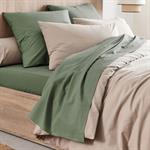 Drap plat en coton 180x300cm - vert cèdreCALANQUES