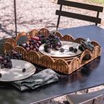 Plateau rectangulaire en rotin L46cm - marronHONFLEUR