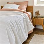 Couvre-lit tissé en coton  230x250cm - blanc ventouxBELCODENE