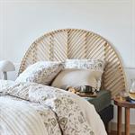 Tête de lit ronde en rotin L170cm - bois clairKERIANE